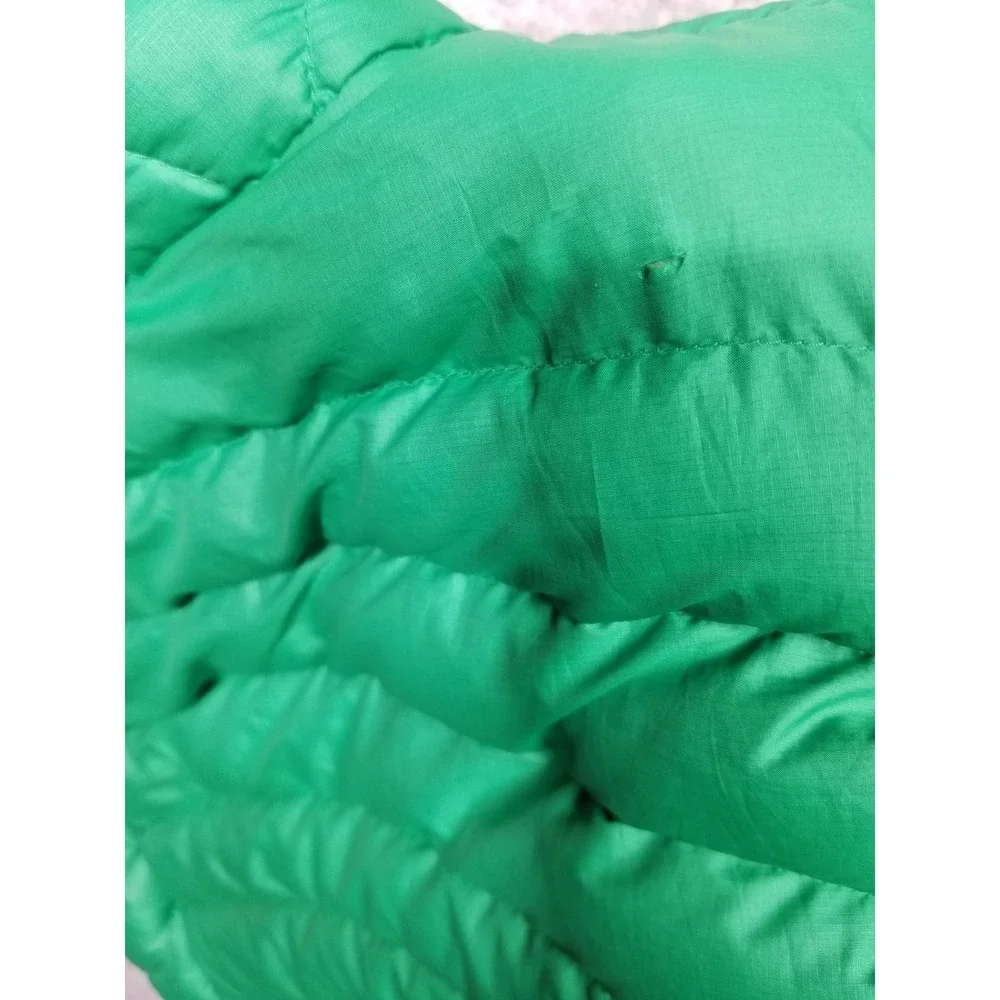 Patagonia Puffer Vest Womens Medium Green Full Zip Goose Down Lightweight Pocket - Picture 11 of 16
